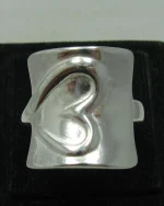 Δαχτυλίδι ασημένιο χειροποίητο μέ καρδούλα