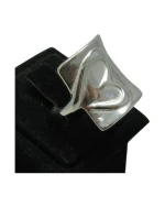 Δαχτυλίδι ασημένιο χειροποίητο μέ καρδούλα - Image 3