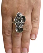 Δαχτυλίδι ασημένιο χειροποίητο - Image 3