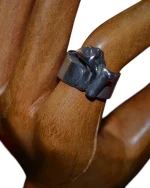 Δαχτυλίδι ασημένιο χειροποίητο vintage - Image 2