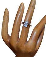 Δαχτυλίδι ασημένιο μέ ζιργκόν