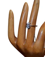 Δαχτυλίδι ασημένιο μέ ζιργκόν - Image 2