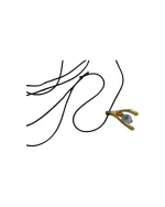 Μενταγιόν χειροποίητο ασημένιο-επιχρυσωμένο μέ ματάκι - Image 3