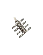 Μενταγιόν ατσάλινο COMETE gioielli με ζιρκόν - Image 2