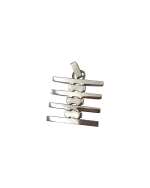 Μενταγιόν ατσάλινο COMETE gioielli με ζιρκόν - Image 4