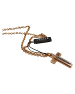 Μενταγιόν-σταυρός ατσάλινος COMETE gioielli με ζιρκόν - Image 2