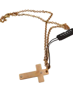 Μενταγιόν-σταυρός ατσάλινος COMETE gioielli με ζιρκόν - Image 3