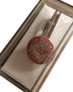 Κλίπ γραβάτας ή και καρφίτσα πέτου από Κίνα με σμάλτο vintage - Image 2