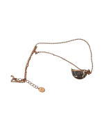 Κολιέ-μενταγιόν ασημένιο-επιχρυσωμένο double face μέ σμάλτο και ζιρκόν - Image 2