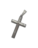 Μενταγιόν-σταυρός από ceramic και ατσάλι - Image 2