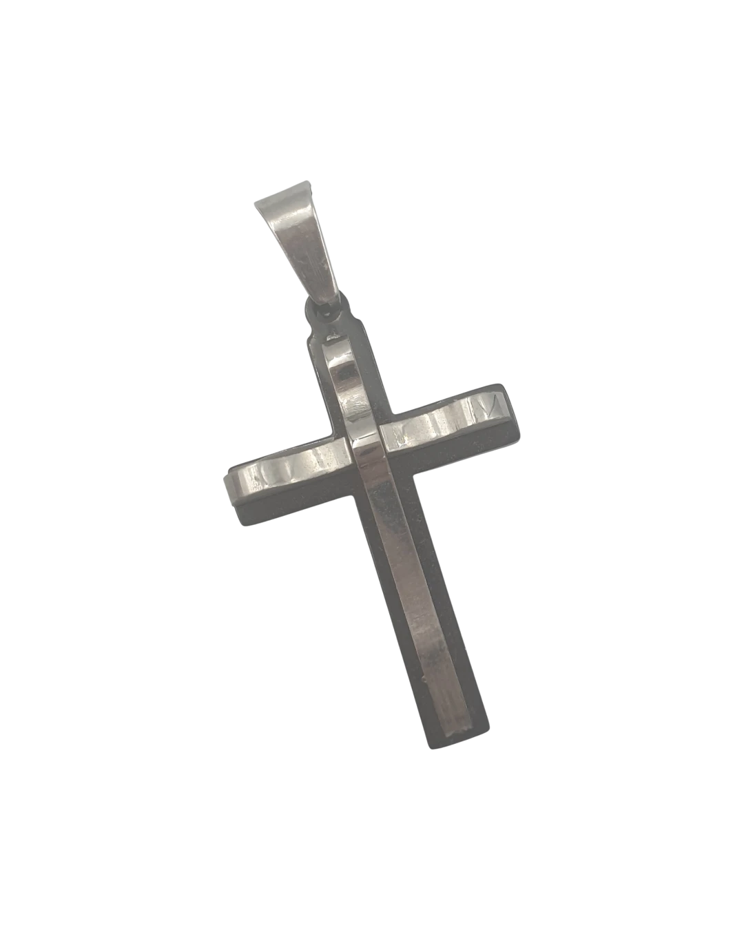 an.2049 Μενταγιόν-σταυρός από ceramic και ατσάλι - Image 1