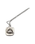 Μενταγιόν χειροποίητο επάργυρο “μάτι”