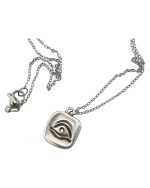 Μενταγιόν χειροποίητο επάργυρο “μάτι” - Image 2