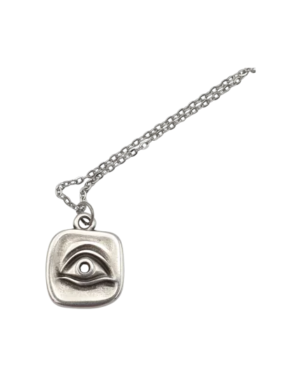 Μενταγιόν χειροποίητο επάργυρο “μάτι”