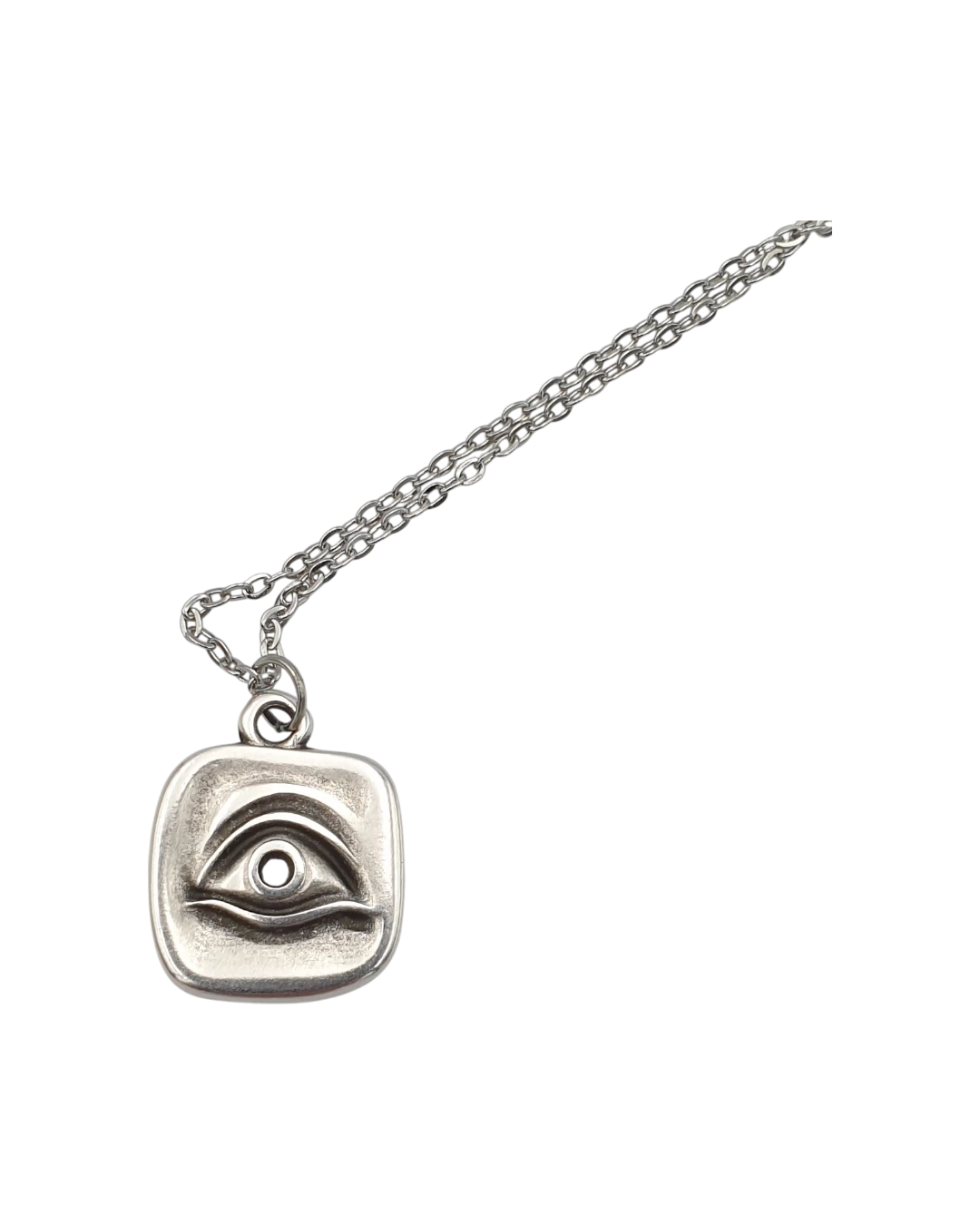 an.20623 Μενταγιόν χειροποίητο επάργυρο “μάτι” - Image 1