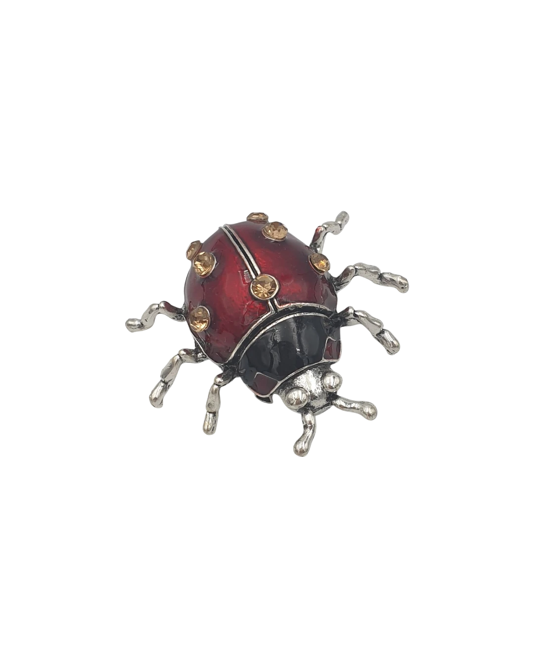 _an.20789 Καρφίτσα με σμάλτο και κρύσταλλα “πασχαλιά” - Image 1