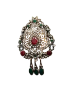 Καρφίτσα-μενταγιόν μπρονζέ Τούρκικο στύλ με κρύσταλλα