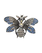 Καρφίτσα σε ρετρό στύλ με κρύσταλλα