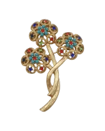 Καρφίτσα σε στύλ ρετρό με κρύσταλλα