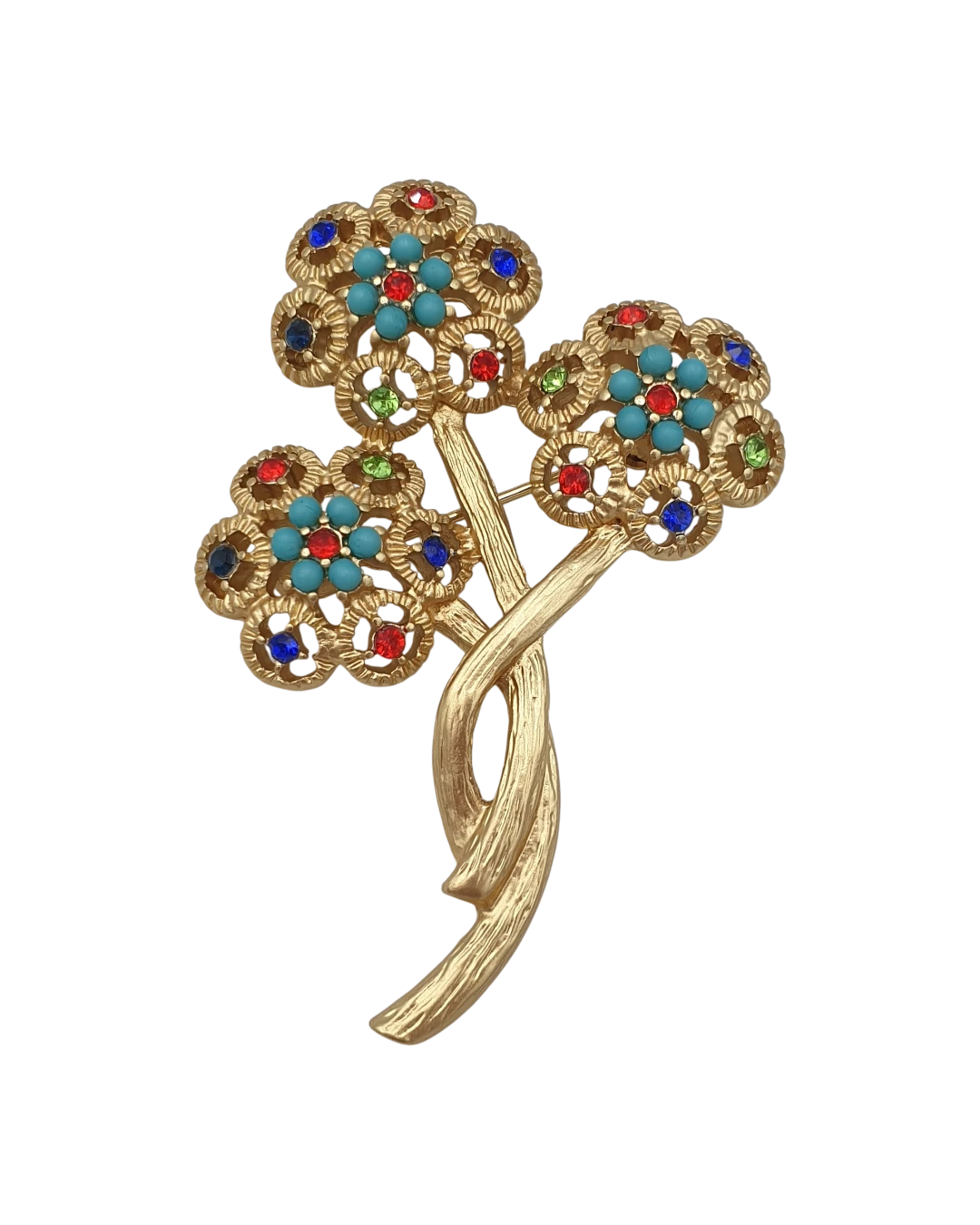 _an.20962 Καρφίτσα σε στύλ ρετρό με κρύσταλλα - Image 1