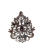 Καρφίτσα μπρονζέ Τούρκικο στύλ με κρύσταλλα - Image 2