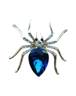 Καρφίτσα “αράχνη” με κρύσταλλα