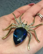 Καρφίτσα “αράχνη” με κρύσταλλα - Image 2