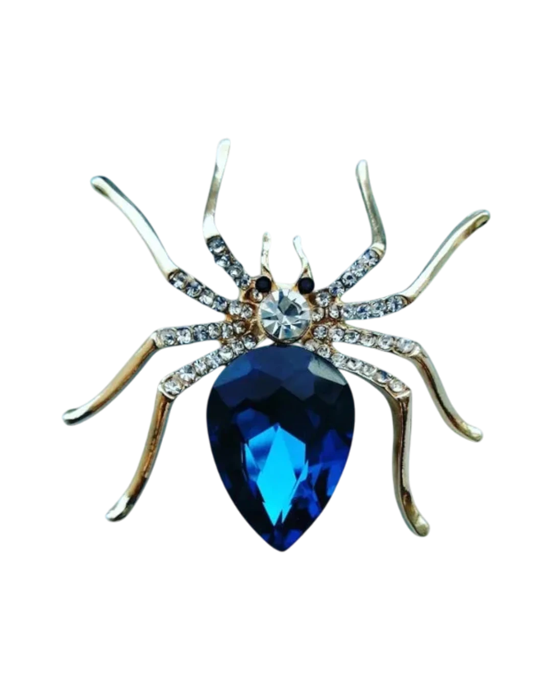 an.21021 Καρφίτσα “αράχνη” με κρύσταλλα - Image 1