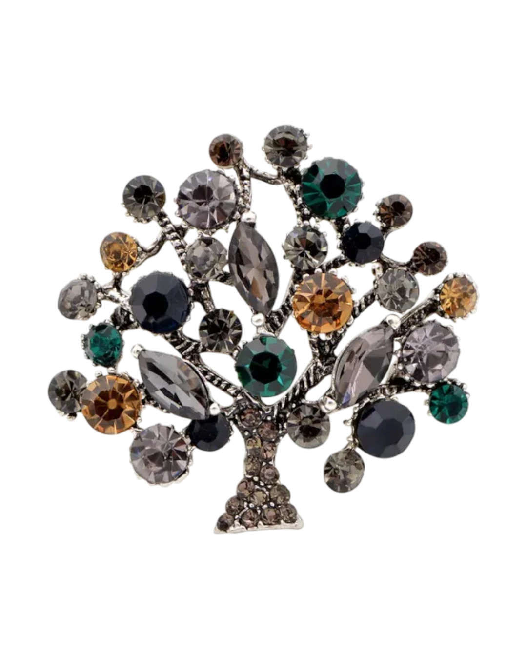 an.21053 Καρφίτσα σε στύλ ρετρό με κρύσταλλα - Image 1