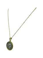 Μενταγιόν ασημένιο-επιχρυσωμένο “Αθηνά” double face - Image 3