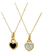 Μενταγιόν απο ανοξείδωτο ατσάλι “καρδιά”