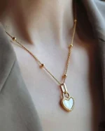 Μενταγιόν απο ανοξείδωτο ατσάλι “καρδιά” - Image 2