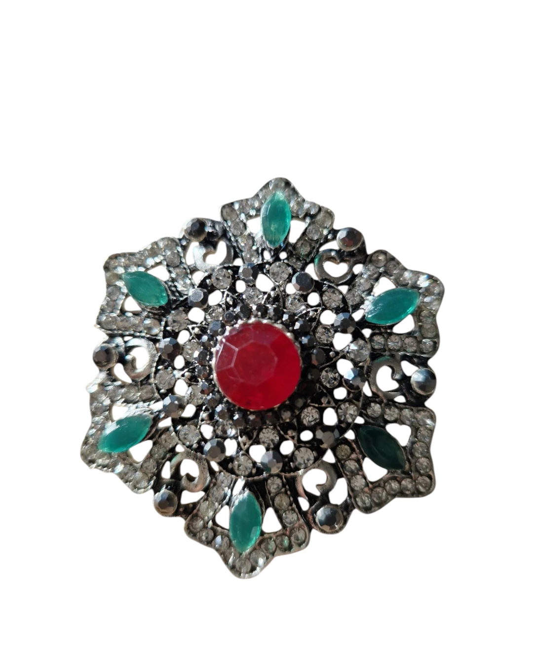 an.21230 (1) Καρφίτσα Τούρκικο στύλ με κρύσταλλα - Image 1