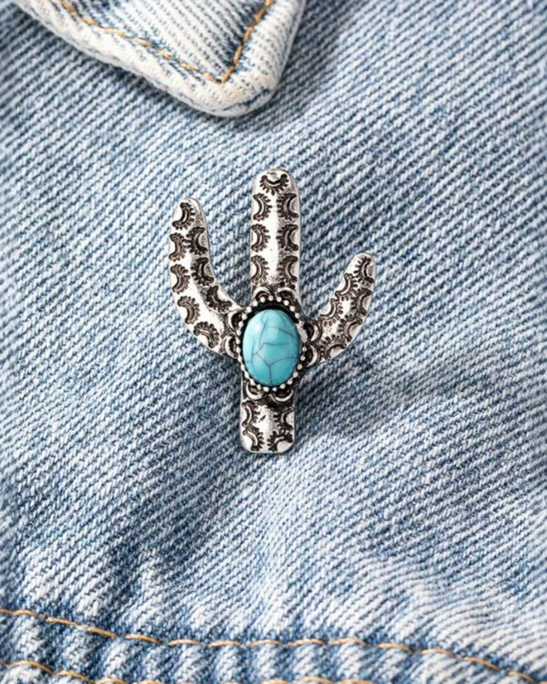 an.22090 Καρφίτσα πέτου στύλ ρετρό ethnic - Image 1