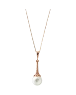 Μενταγιόν σέτ με τα σκουλαρίκια ασημένιο-επιχρυσωμένο - Image 2