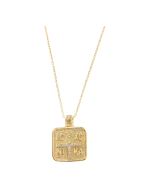 Μενταγιόν ασημένιο-επιχρυσωμένο “φλουρί κωνσταντινάτο”