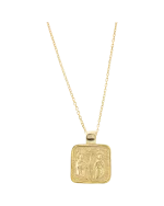 Μενταγιόν ασημένιο-επιχρυσωμένο “φλουρί κωνσταντινάτο” - Image 3