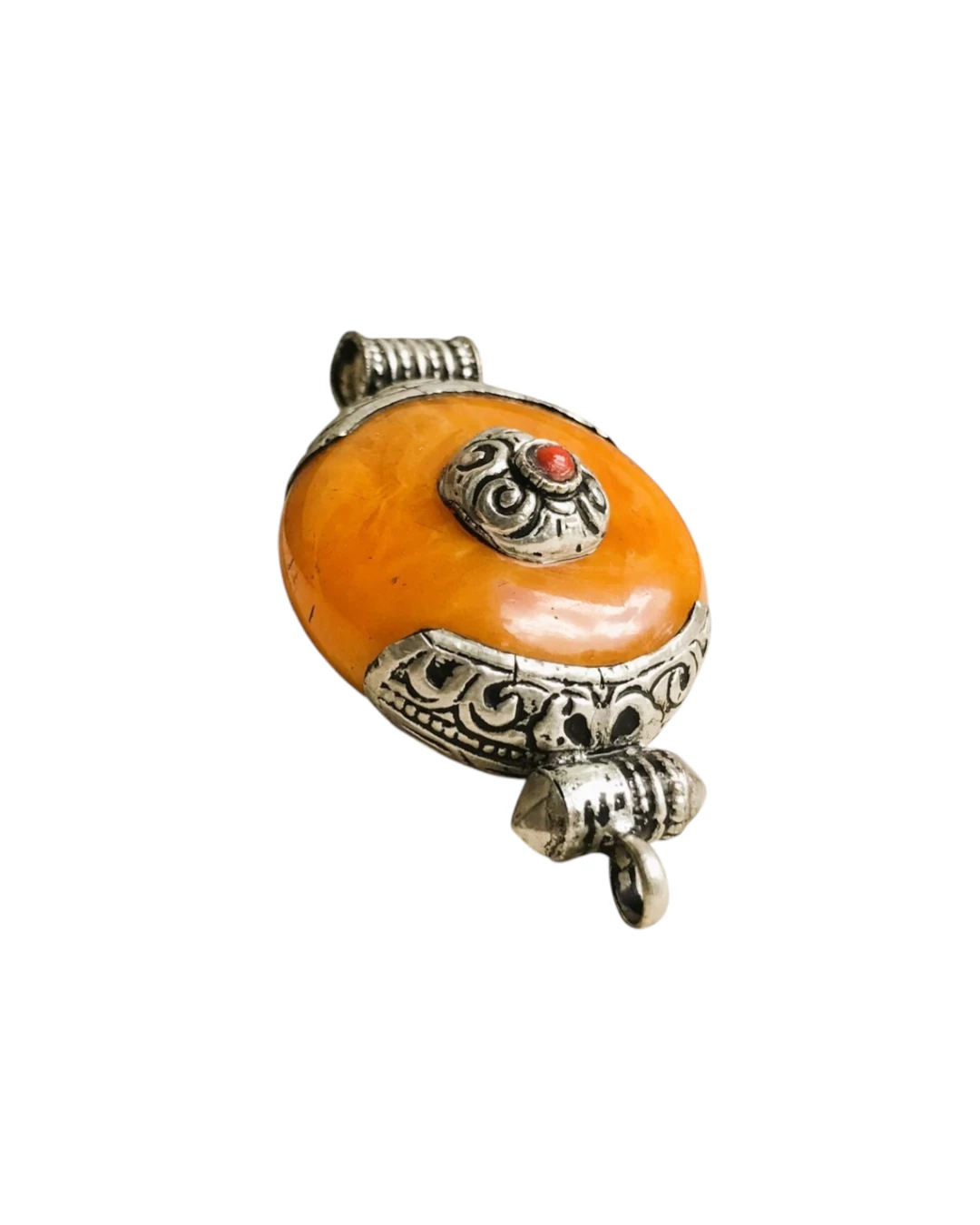 an.22377 (1) Μενταγιόν χειροποίητο ethnic boho Nepal Tibet - Image 1