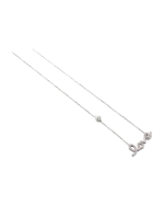 Κολιέ ασημένιο μέ ζιργκόν - Image 2