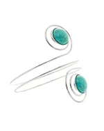 Βραχιόλι μπράτσου με τυρκουάζ ethnic boho - Image 2