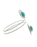 Βραχιόλι μπράτσου με τυρκουάζ ethnic boho - Image 3