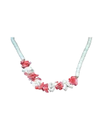 Κολιέ από Σιγκαπούρη από κόκκαλο καί κοχυλάκια vintage