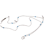 Κολιέ ασημένιο μέ λουλουδάκια-ματάκια - Image 4