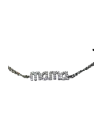 Βραχιόλι ασημένιο-επιχρυσωμένο μέ ζιρκόν μαμά - Image 2