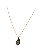 Μενταγιόν-κολιέ ασημένιο-επιχρυσωμένο μέ ζιρκόν - Image 2