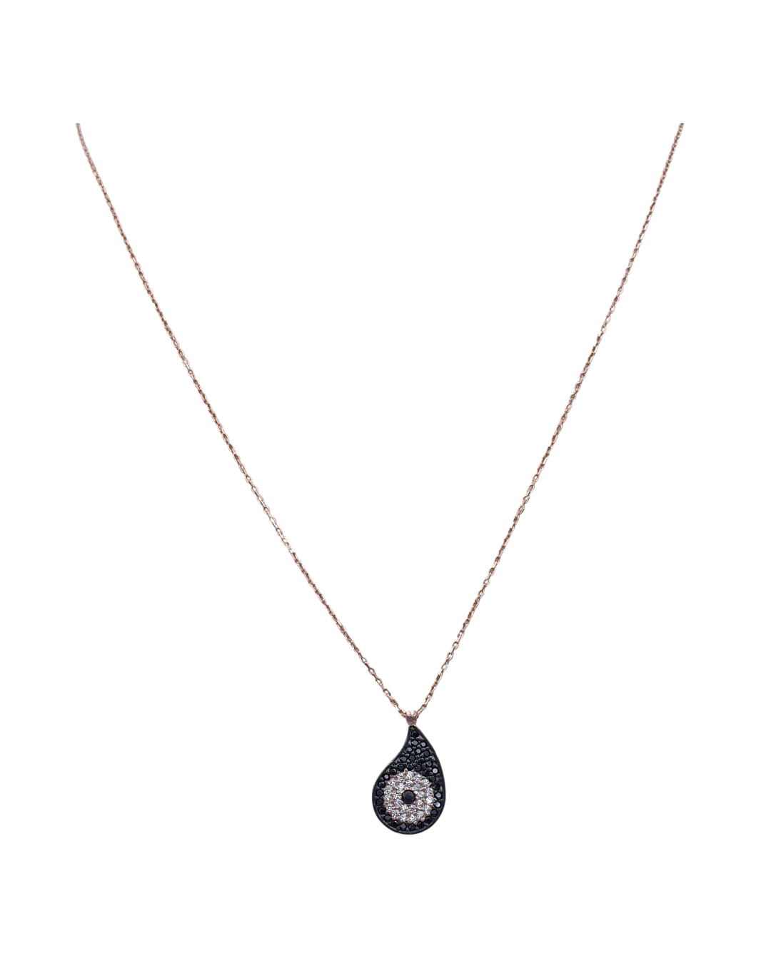 an.1497 Μενταγιόν-κολιέ ασημένιο-επιχρυσωμένο μέ ζιρκόν - Image 1