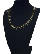 Κολιέ ασημένιο-επιχρυσωμένο