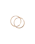 Σκουλαρίκια κρίκοι ασημένια-επιχρυσωμένα