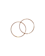 Σκουλαρίκια κρίκοι ασημένια-επιχρυσωμένα - Image 2