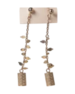 Σκουλαρίκια ασημένια “καταράκτης” μέ ζιρκόν